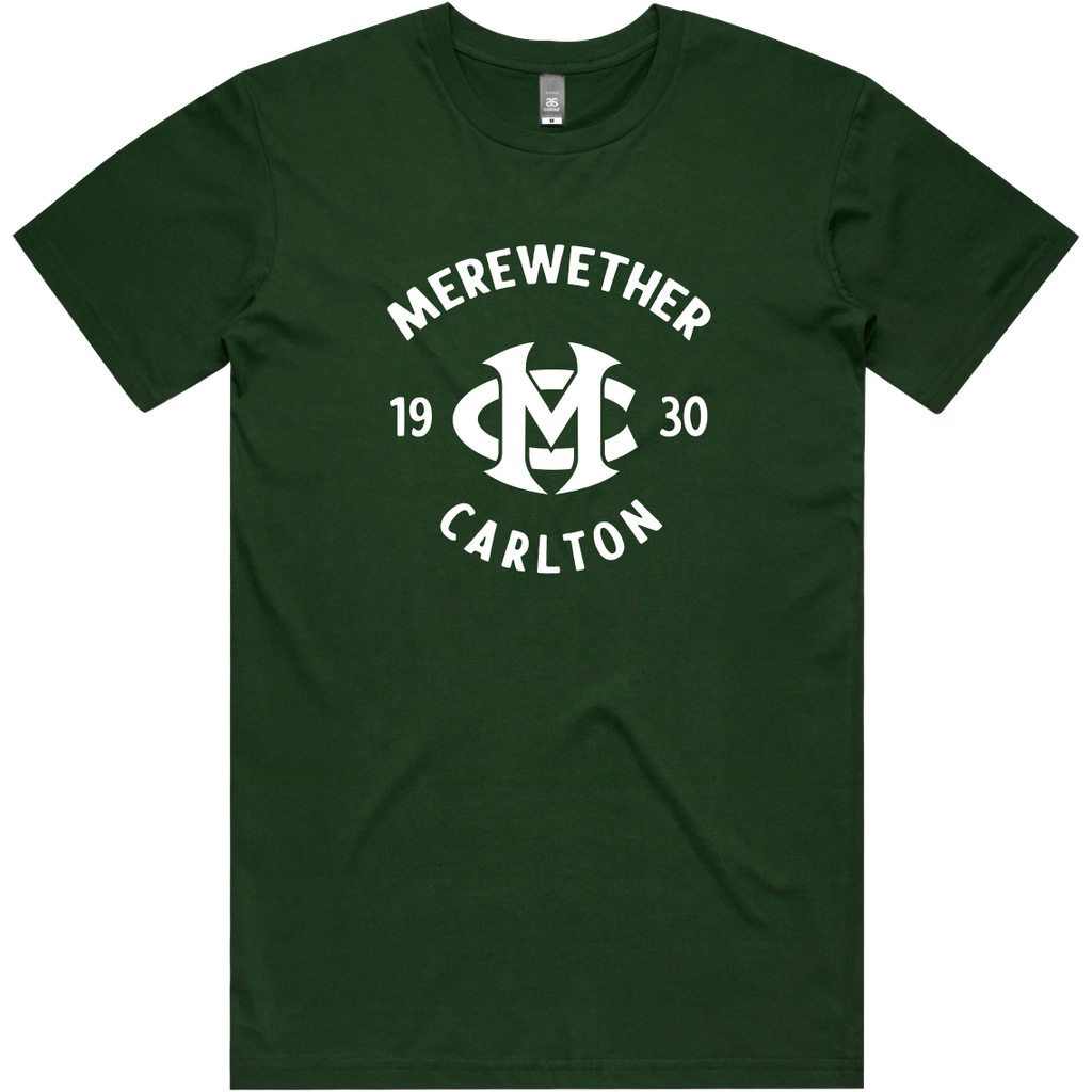 Merewether Carlton Tshirt Forest Green