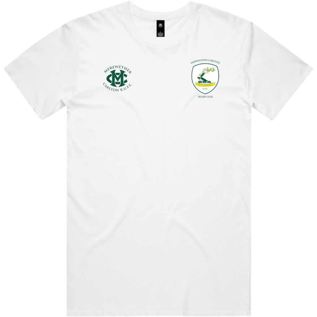 Merewether Carlton Tshirt White