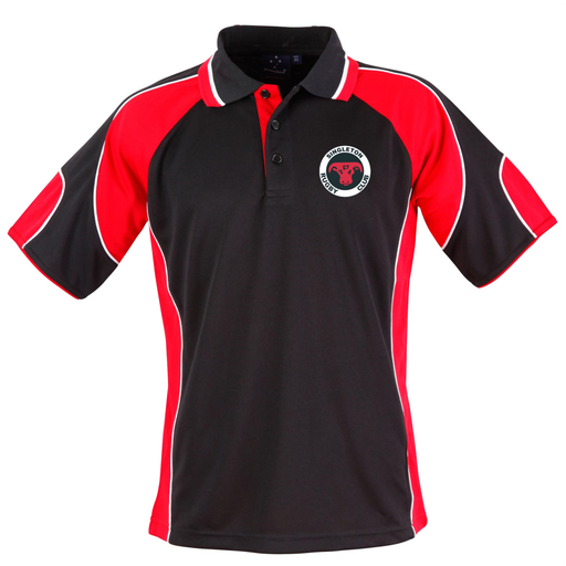 Singleton Polo - Black Red Insert